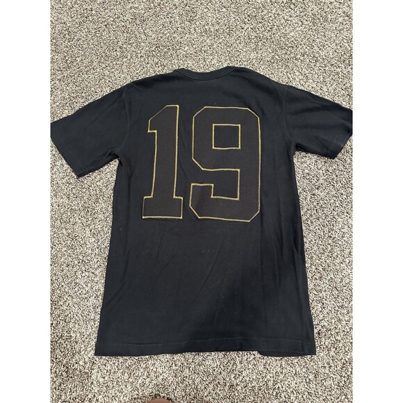 Champion 100 Years T-Shirt Mens Medium S Embroidered Logo Black Tee Short Sleeve - Picture 7 of 8